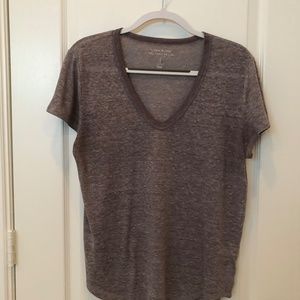 GAP Linen Blend Short Sleeve Tee Size M